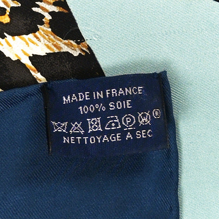 Hermes Silk Jungle Love Scarf 90 Marine Vert Orange 3 of 8