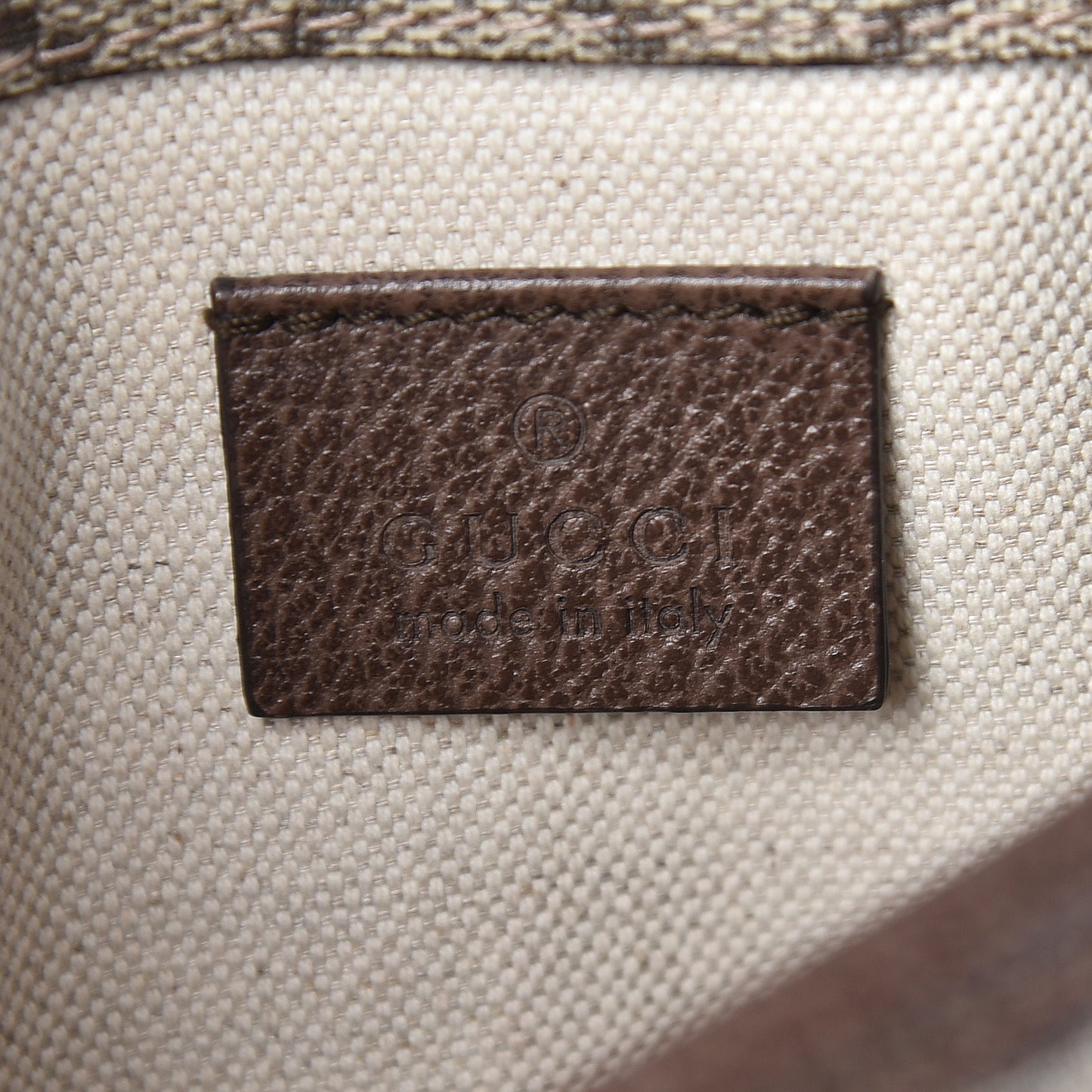 GG Supreme Monogram Neo Vintage Web Belt Bag Brown