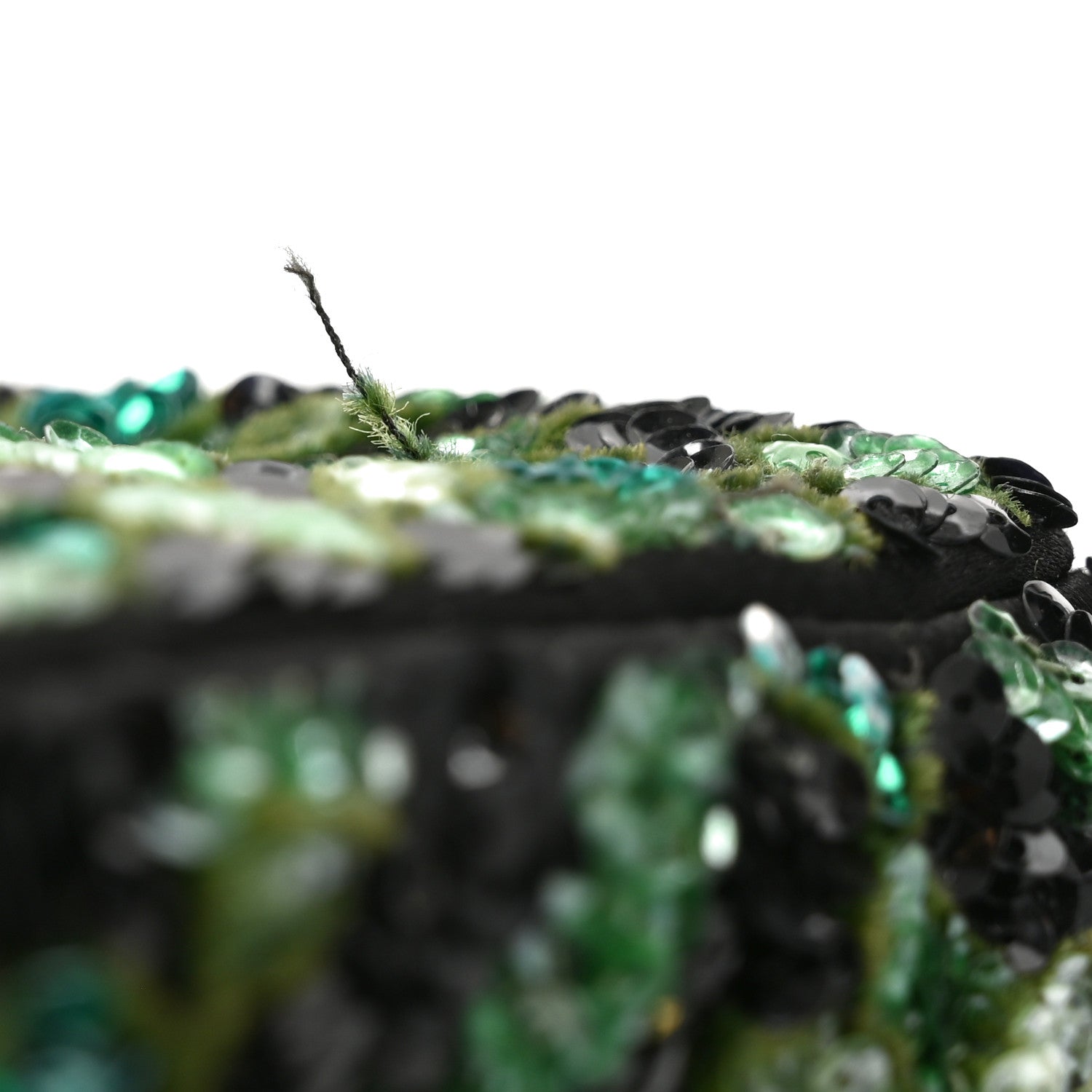 Chanel Sequin Mosaic Mini Rectangular Flap Green Black 12 of 12