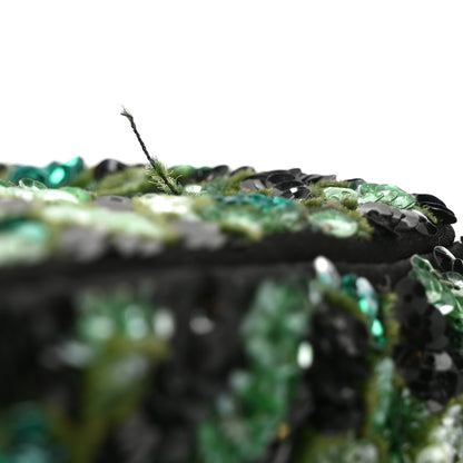 Chanel Sequin Mosaic Mini Rectangular Flap Green Black 12 of 12