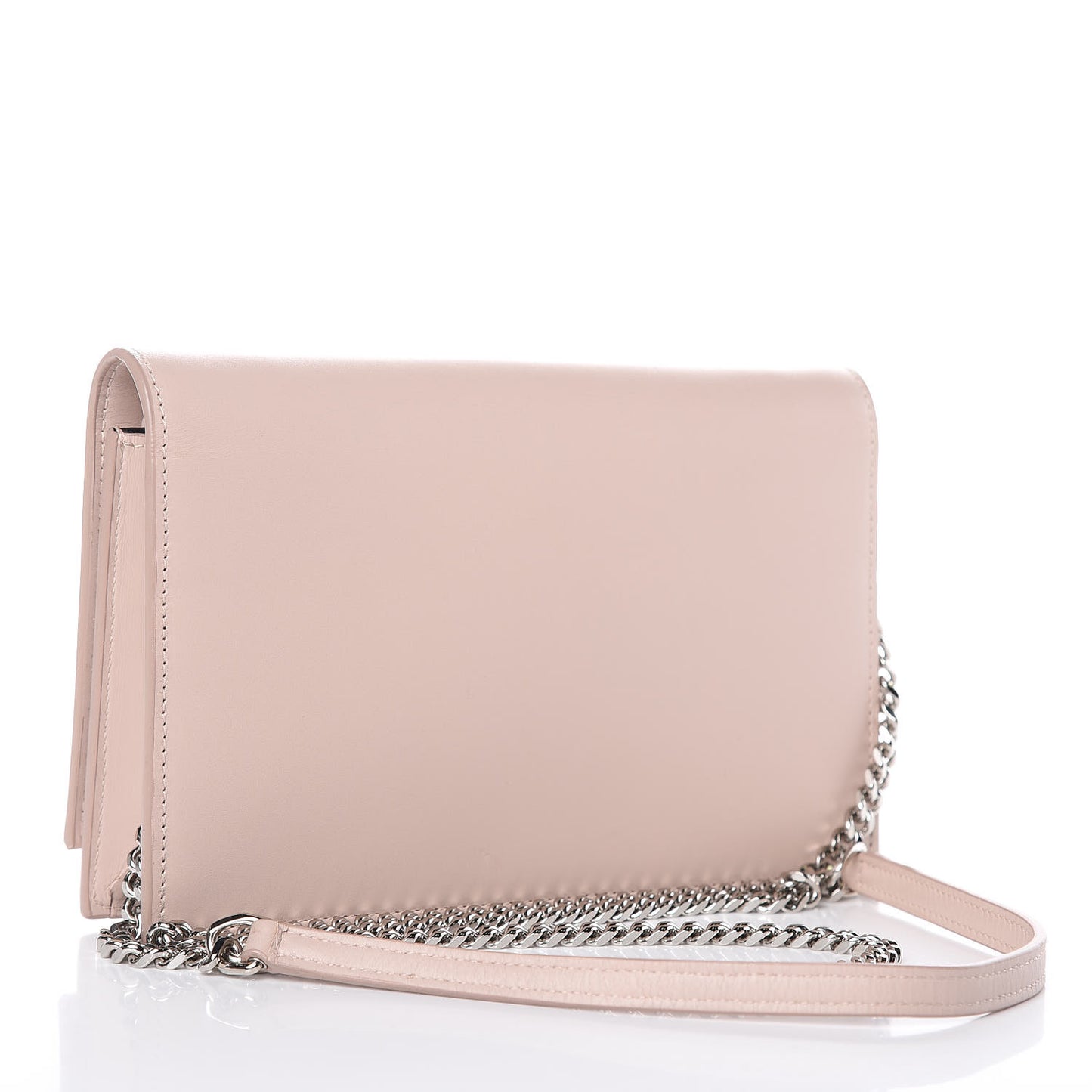 Smooth Calfskin Classic Monogram Kate Tassel Chain Wallet Marble Pink