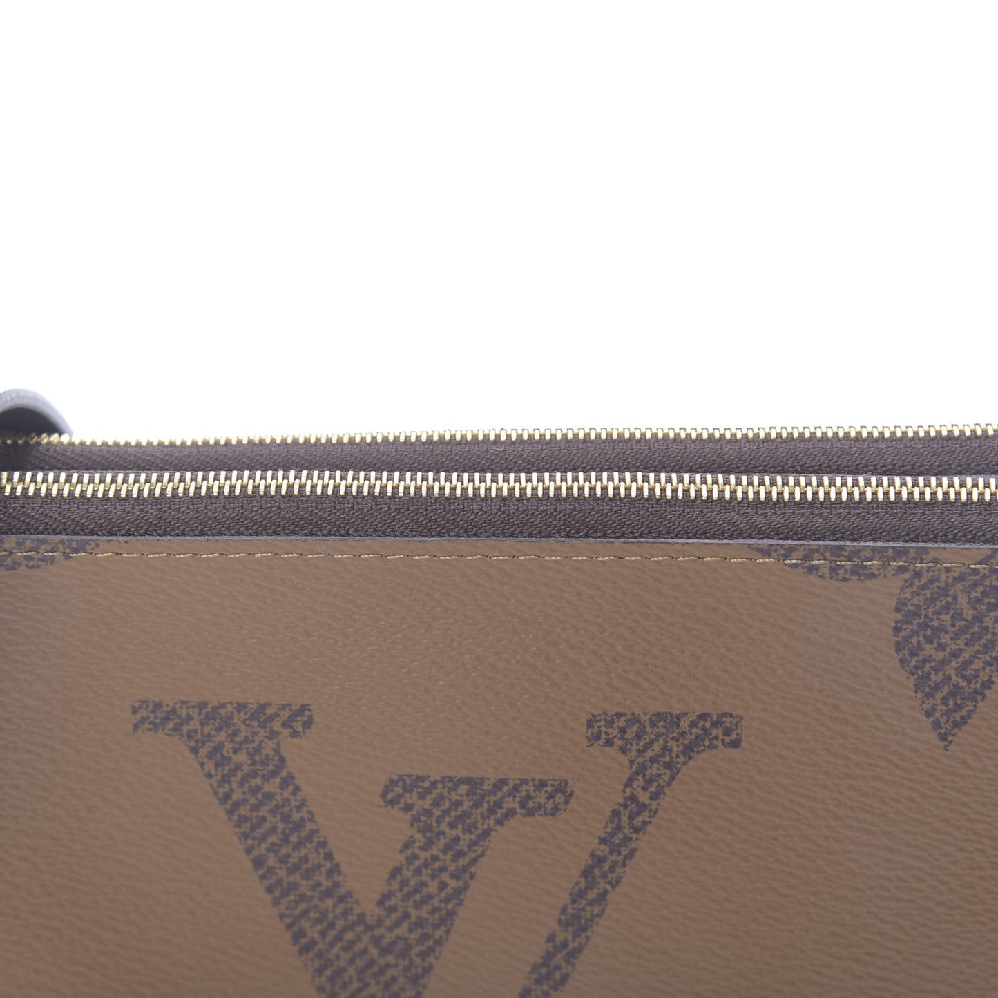 Reverse Monogram Giant Double Zip Pochette