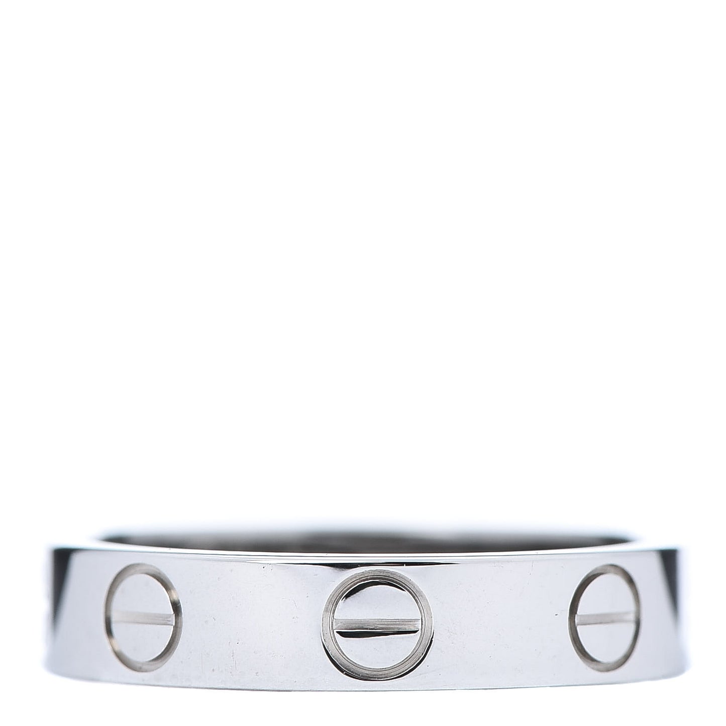 18K White Gold 3.5mm LOVE Wedding Band Ring 47 4
