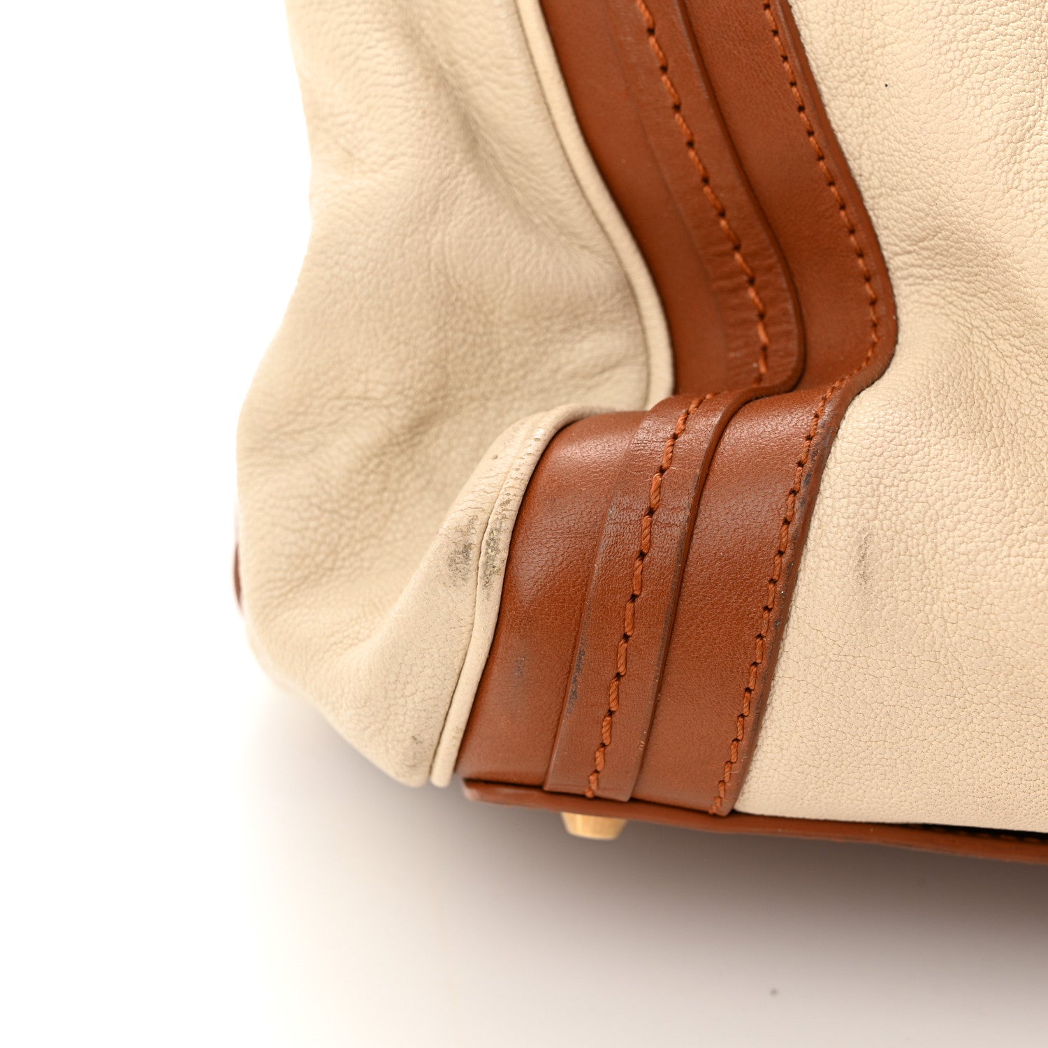 Chloe Calfskin Large Alice Satchel Husky White Tan 12 of 15