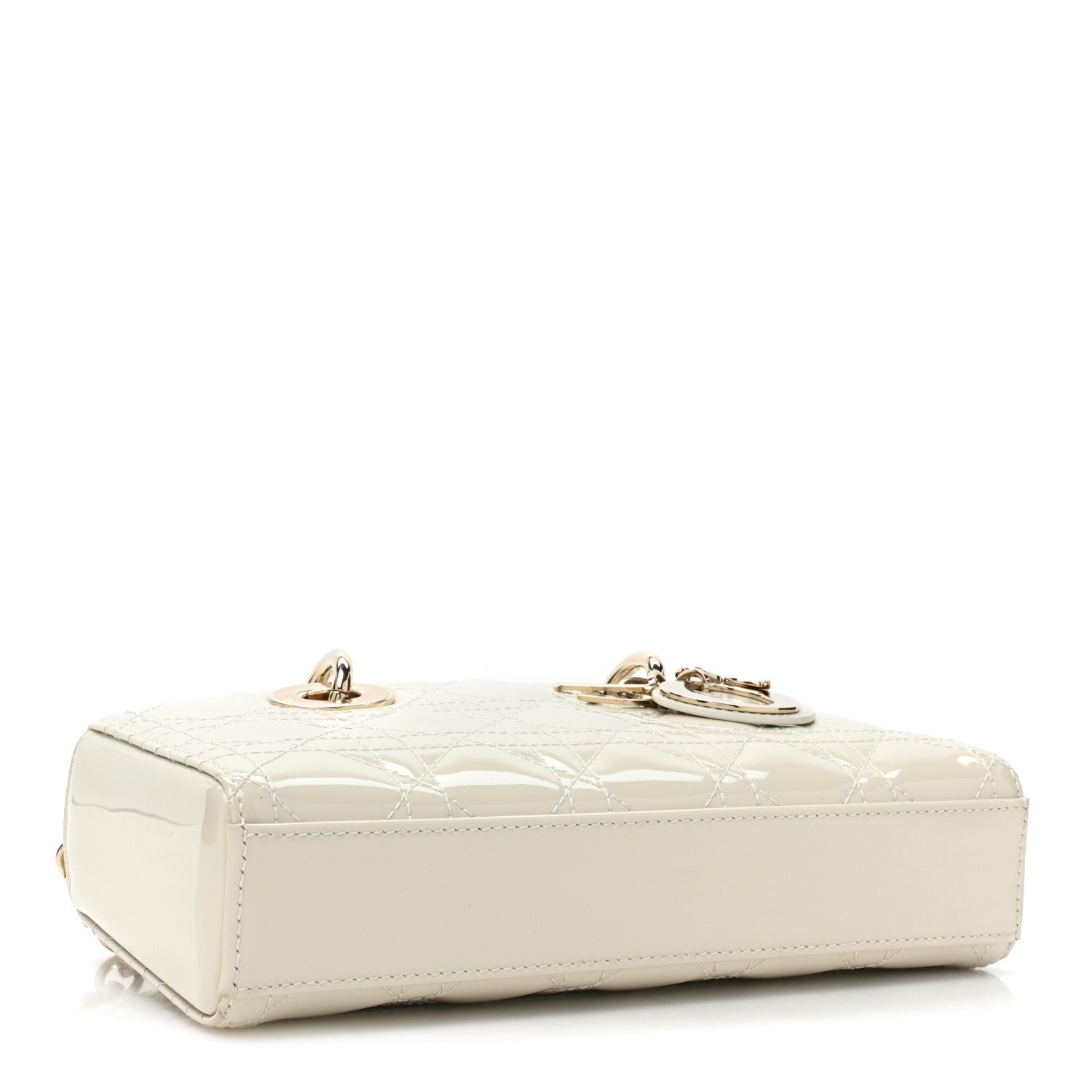 Christian Dior Patent Cannage Small Lady D-Joy Latte 4 of 11