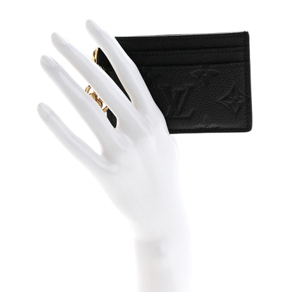 Louis Vuitton Empreinte Monogram LV Charms Card Holder Black 2 of 7