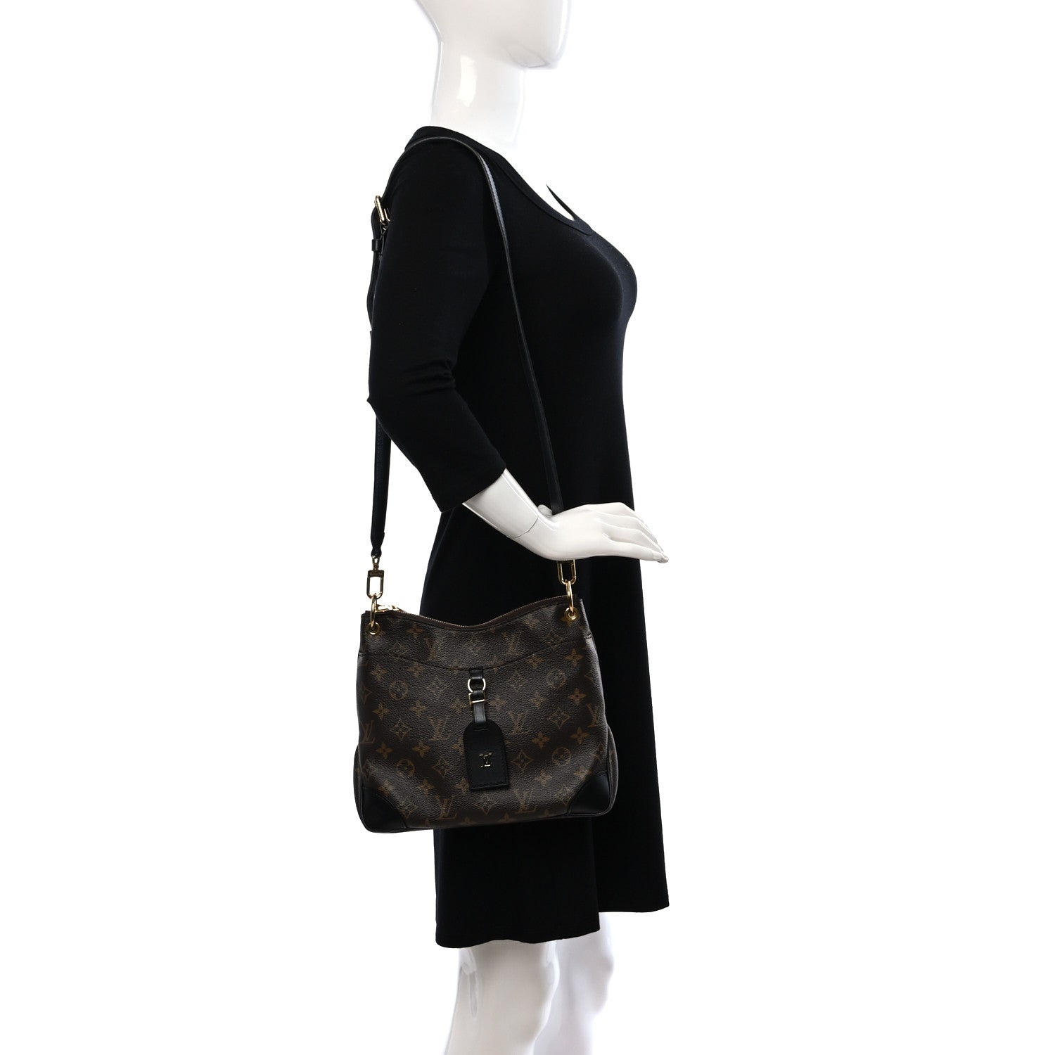 Louis Vuitton Monogram Odeon PM Black 2 of 8