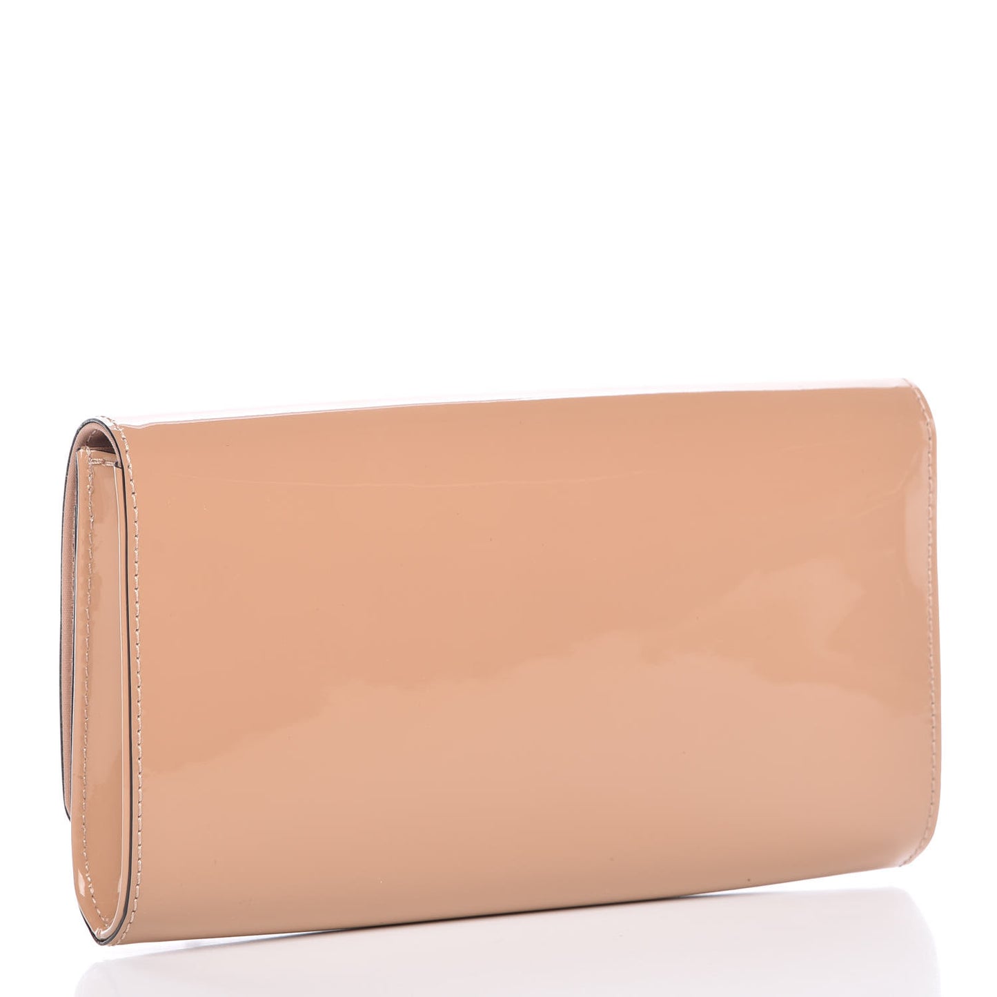 Patent Louise Clutch Nude