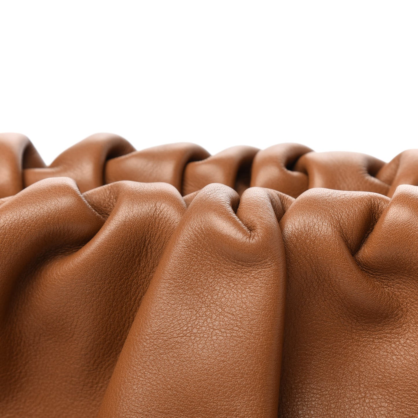 Smooth Butter Calf The Pouch Oversized Clutch Cammello