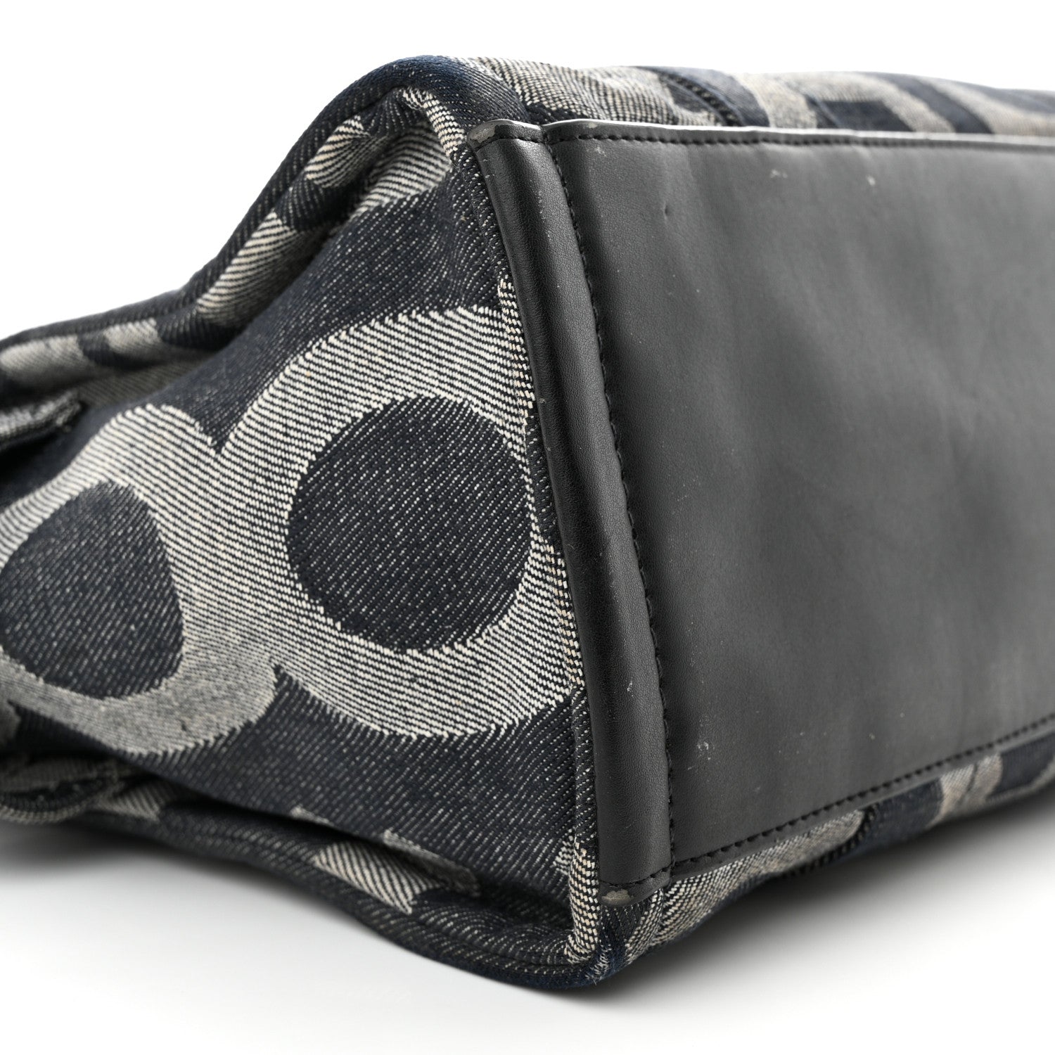 Marc Jacobs Denim Jacquard Medium The Monogram Tote Bag Denim Blue 8 of 17