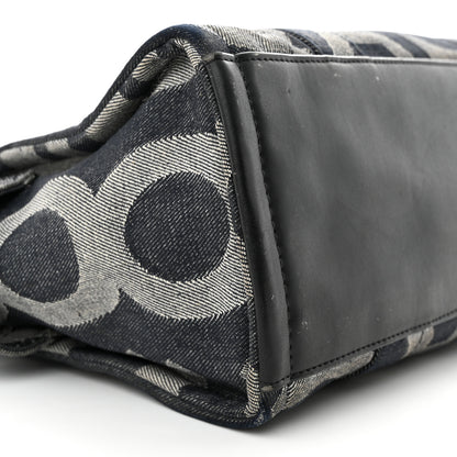 Marc Jacobs Denim Jacquard Medium The Monogram Tote Bag Denim Blue 8 of 17