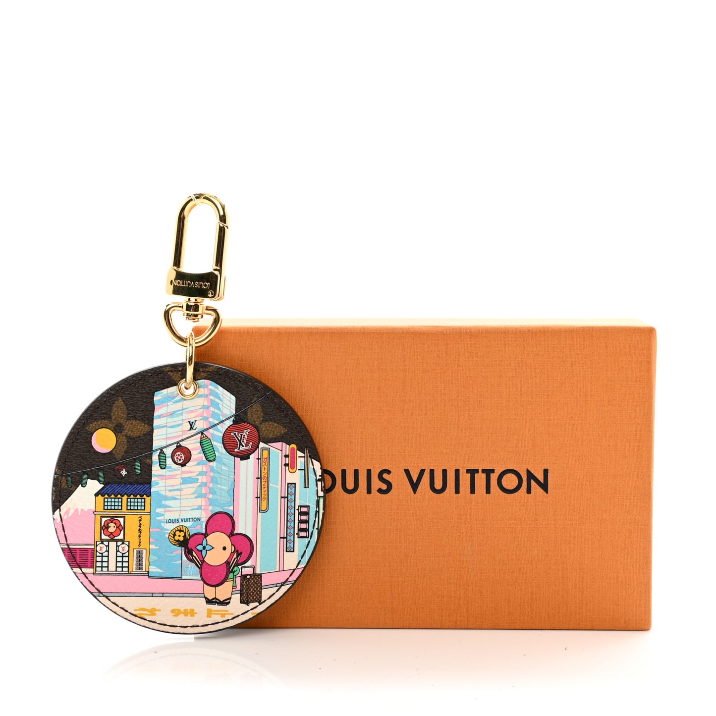 Monogram 2022 Christmas Animation Tokyo Bag Charm Key Ring Blue