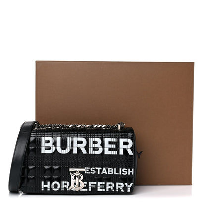 Burberry Patent Quilted Horseferry Print Small Lola Bag Black 15 of 15