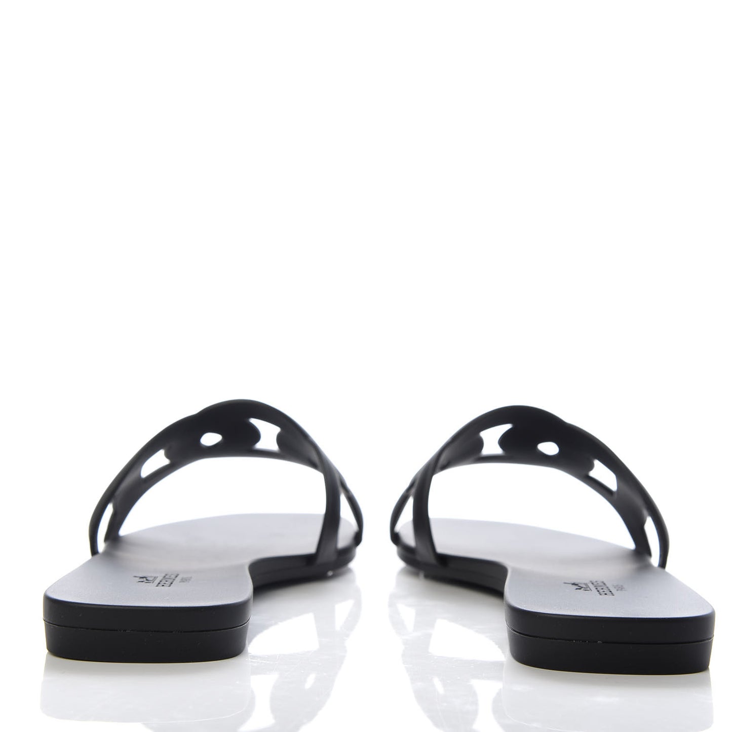 Rubber Aloha Sandals 37 Black