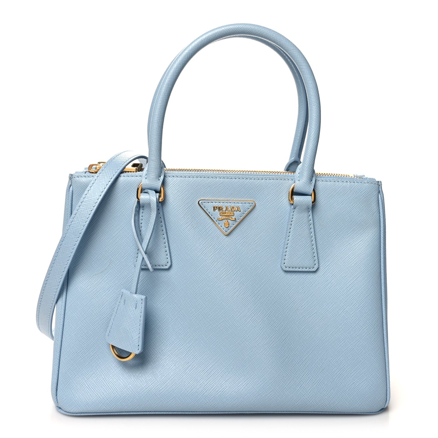 Prada Saffiano Small Galleria Double Zip Tote Astrale 1 of 12