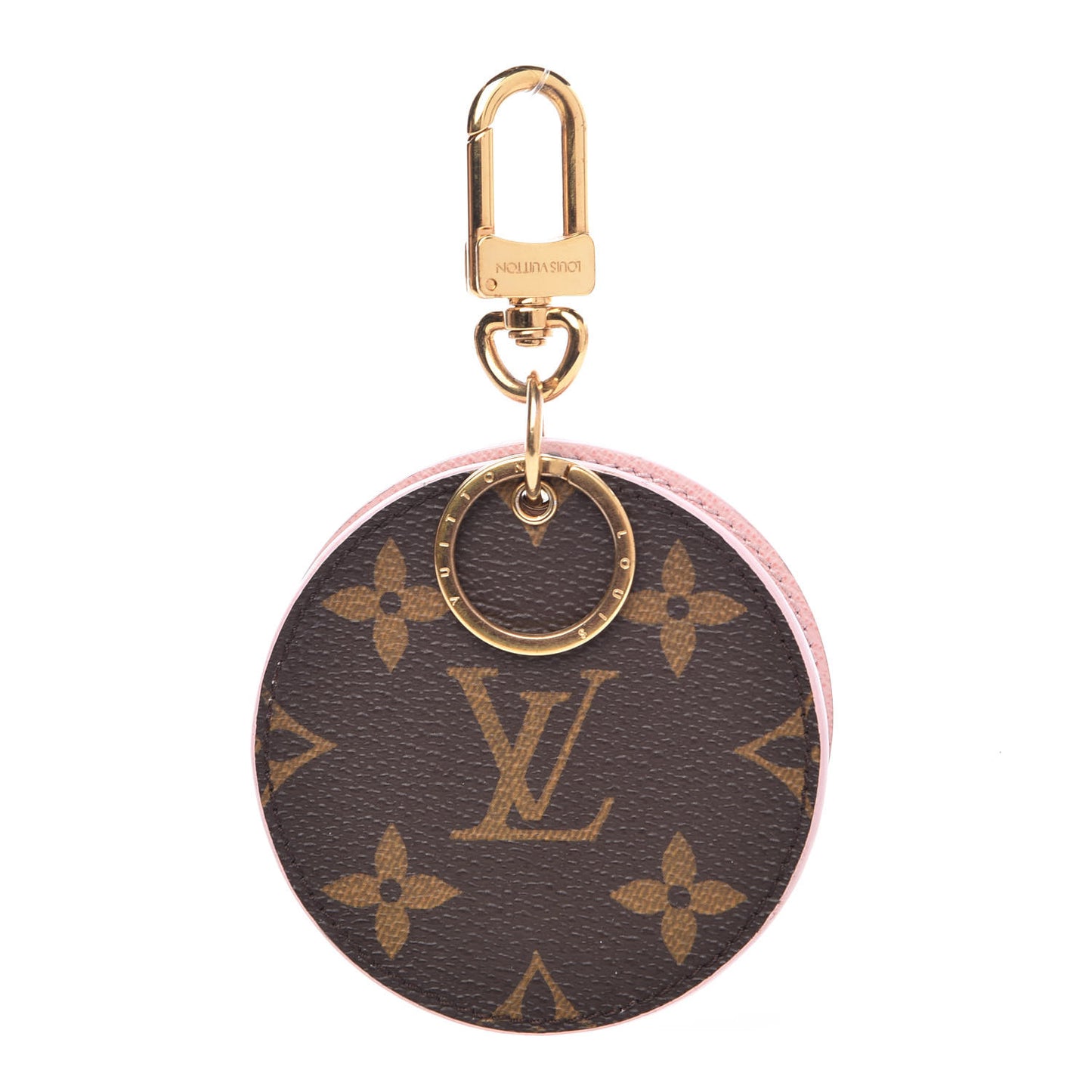 Monogram LV Mirror Key Holder Rose Ballerine