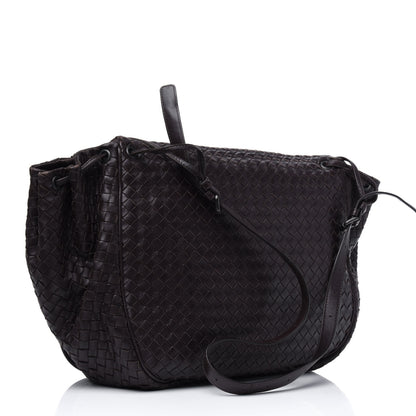 Bottega Veneta Nappa Intrecciato Shoulder Bag Ebano 2 of 5