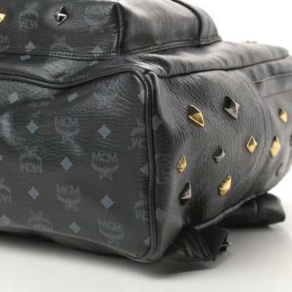 MCM Visetos Medium Studded Stark Backpack Black 10 of 13