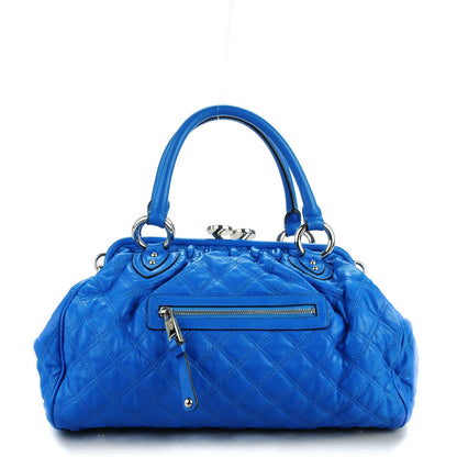 Marc Jacobs Calfskin Quilted Stam Blue 1 of 11