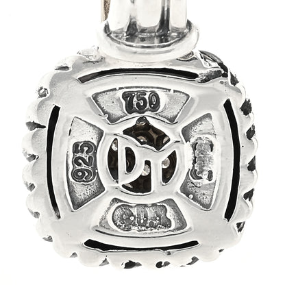 David Yurman Sterling Silver 18K Yellow Gold Diamond Pave 8mm Albion Pendant 3 of 3