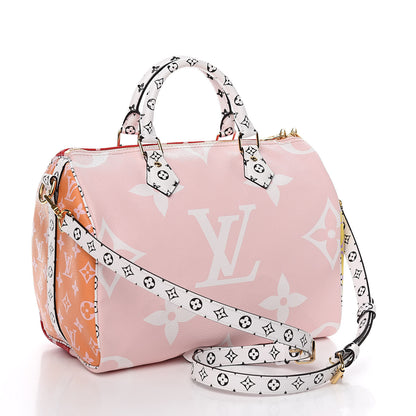 Louis Vuitton Monogram Giant Speedy Bandouliere 30 Rouge 3 of 10