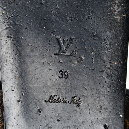 Louis Vuitton Monogram Bom Dia Mule Sandals 39 Black 6 of 10