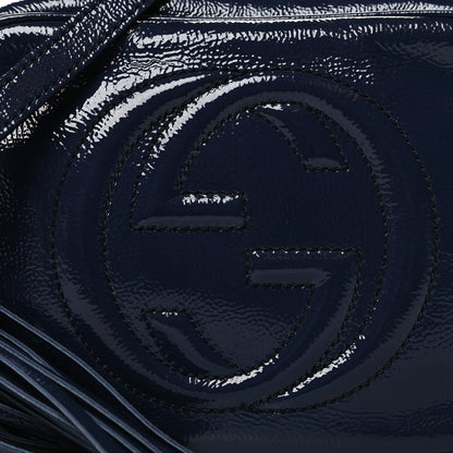Gucci Vernice Naplack Small Soho Disco Bag Uniform Blue 7 of 11