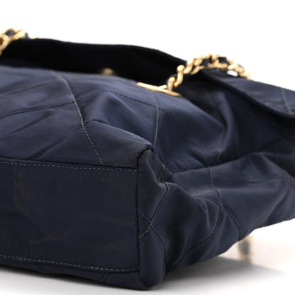 Prada Nylon Tessuto Impuntu Quilted Flap Shoulder Bag Blue 5 of 10