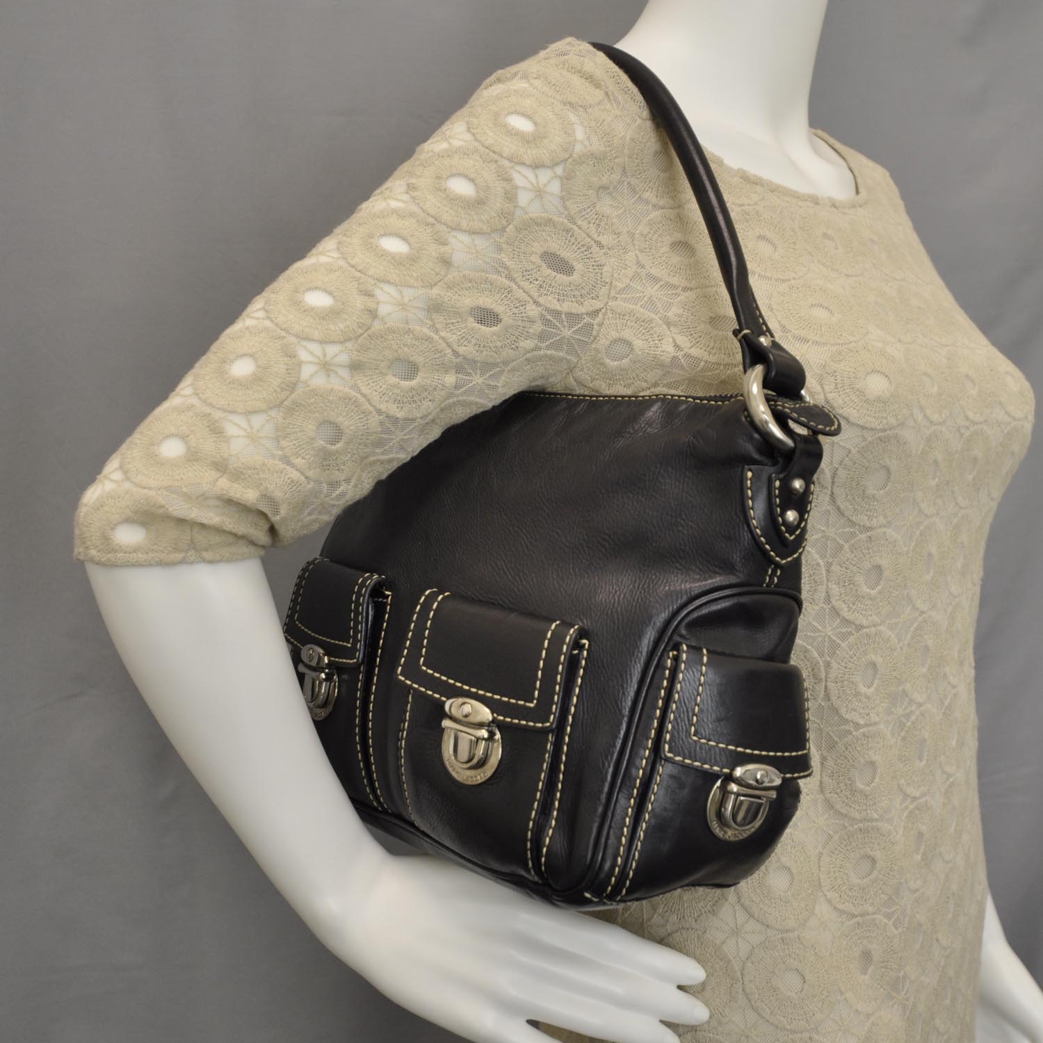 Marc Jacobs Leather Multipocket Hobo Black 2 of 12
