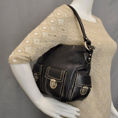 Marc Jacobs Leather Multipocket Hobo Black 2 of 12