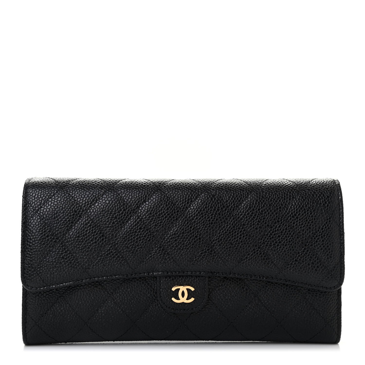 Chanel Caviar Quilted Travel Wallet Black 1 of 9
