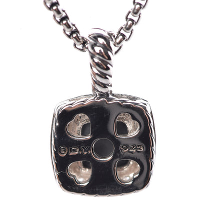 David Yurman Sterling Silver Diamond Black Orchid 7mm Petite Albion Necklace 5 of 8