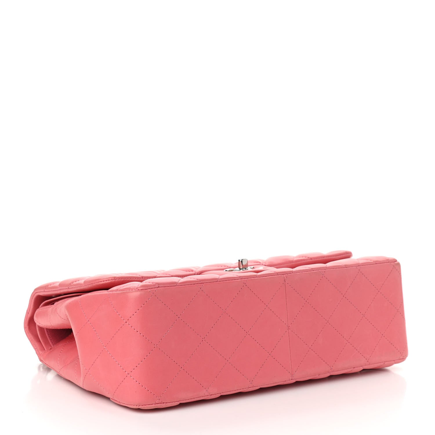 Chanel Lambskin Quilted Jumbo Double Flap Pink 4 of 15