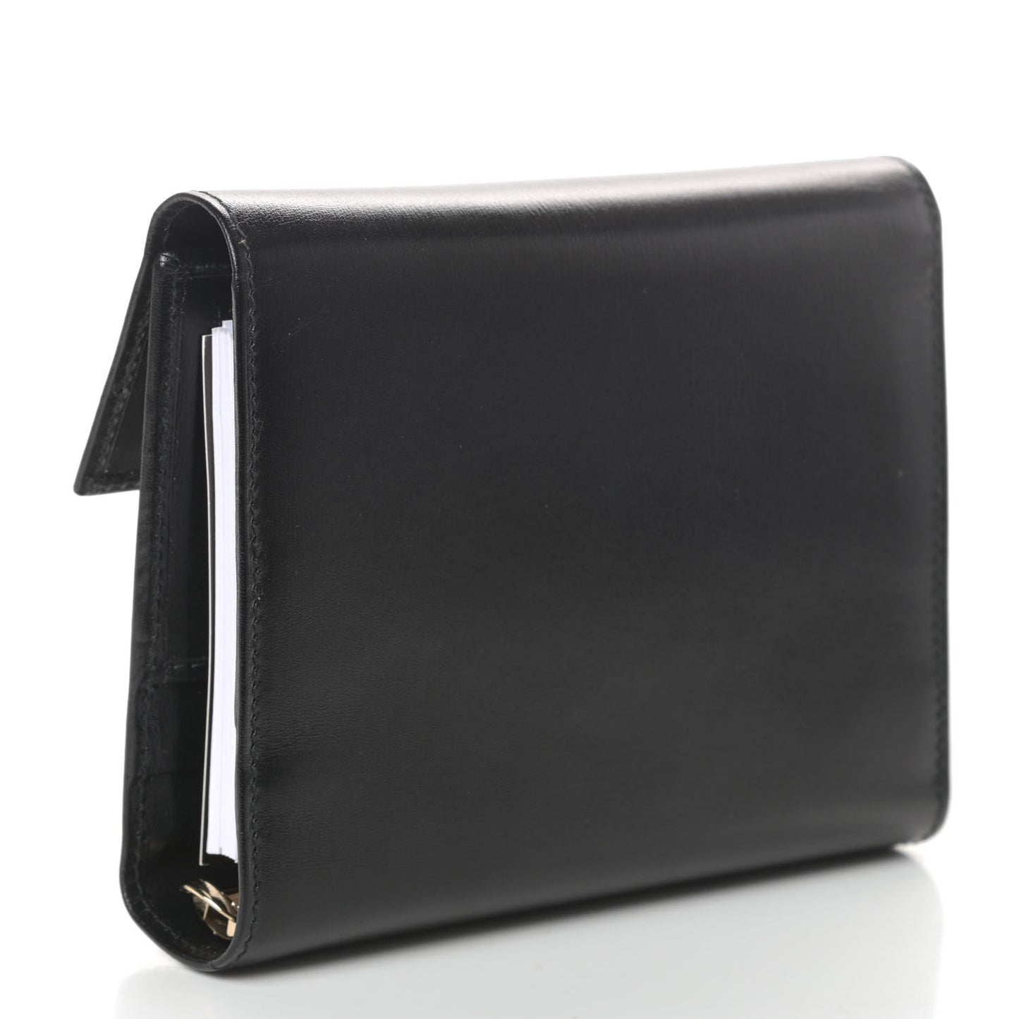 Calfskin Small Ring Agenda Black