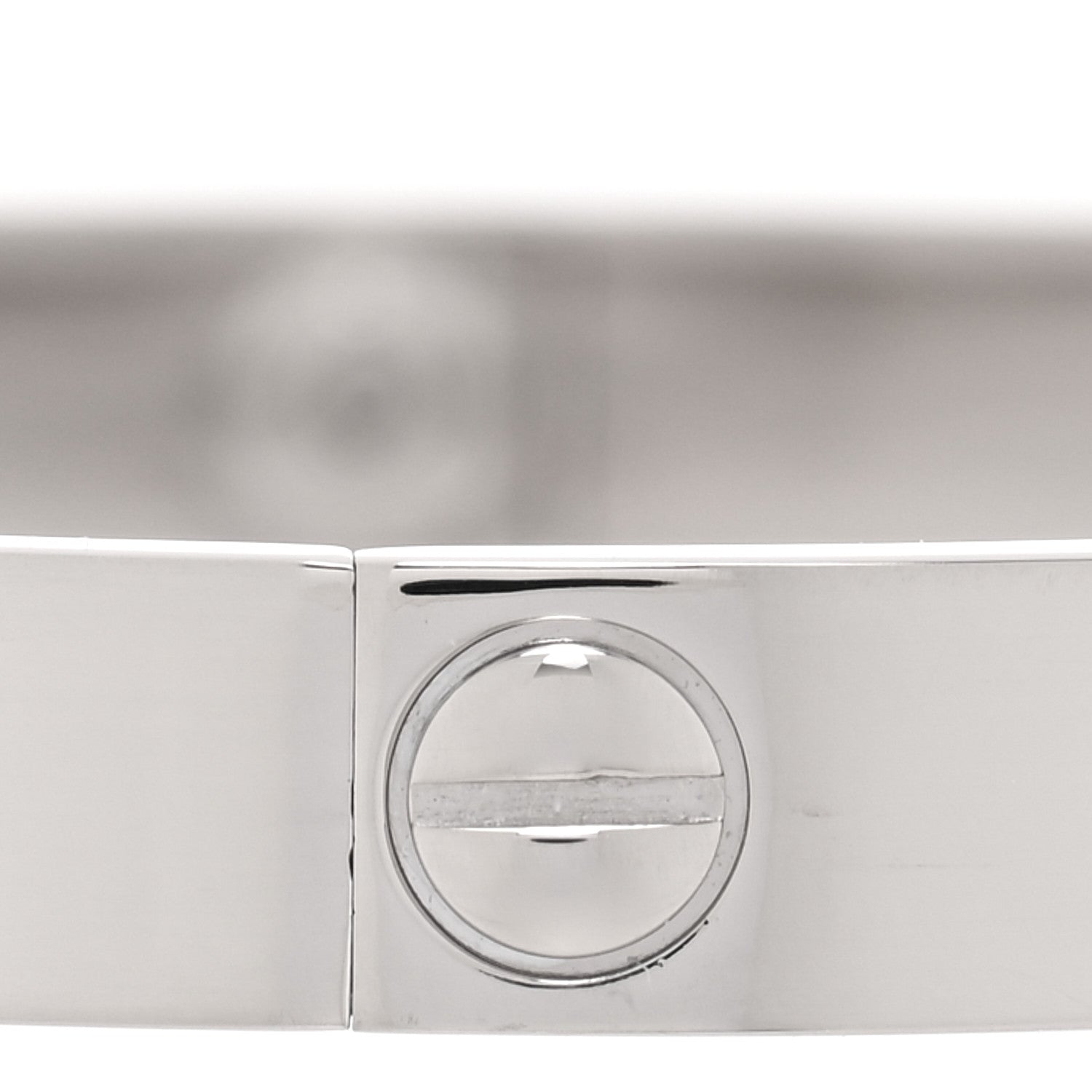 Cartier 18K White Gold LOVE Bracelet 18 6 of 8