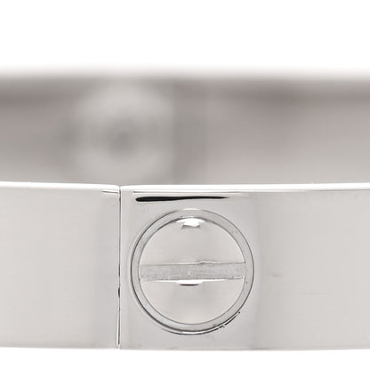 Cartier 18K White Gold LOVE Bracelet 18 6 of 8