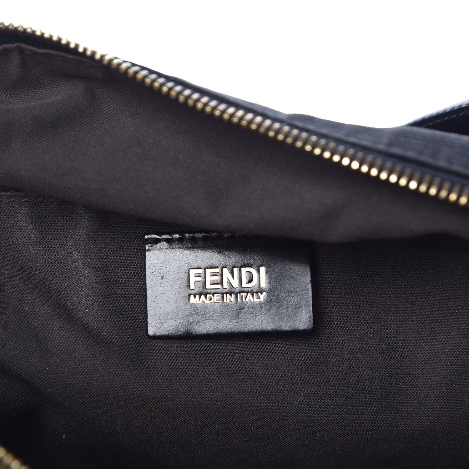 Fendi Zucca Enamel Mia Shoulder Bag Black 6 of 9