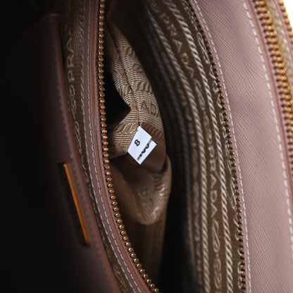 Prada Saffiano Medium Galleria Double Zip Tote Cammeo 9 of 10