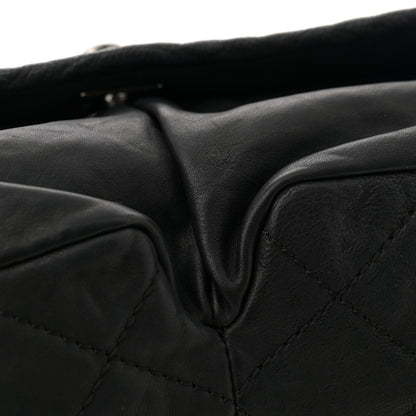 Chanel Grained Calfskin Large Natural Beauty Flap Black 10 of 11