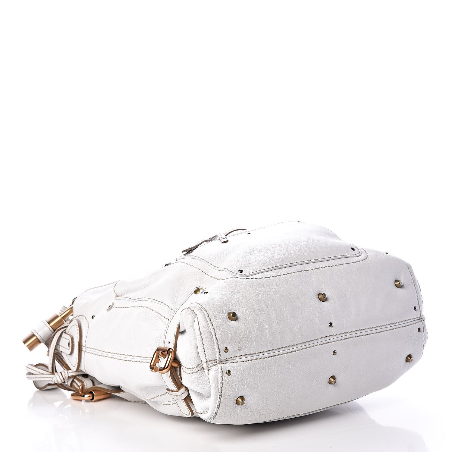 Chloe Calfskin Paddington Hobo White 4 of 36