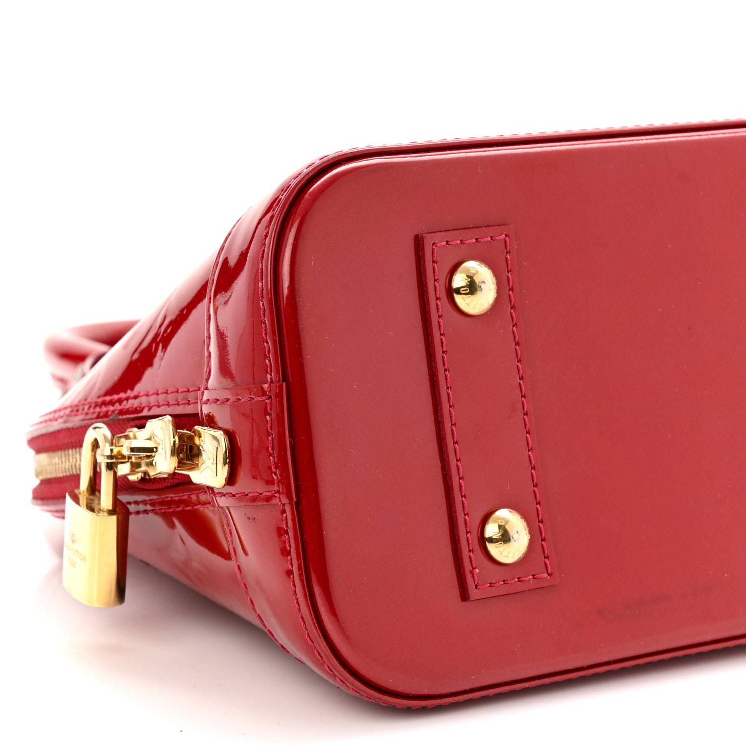 Louis Vuitton Vernis Alma BB Pomme D'Amour 9 of 13
