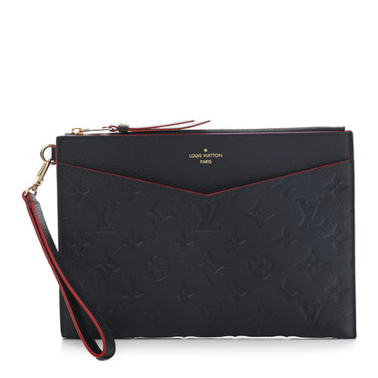 Louis Vuitton Empreinte Pochette Melanie MM Marine Rouge 1 of 8