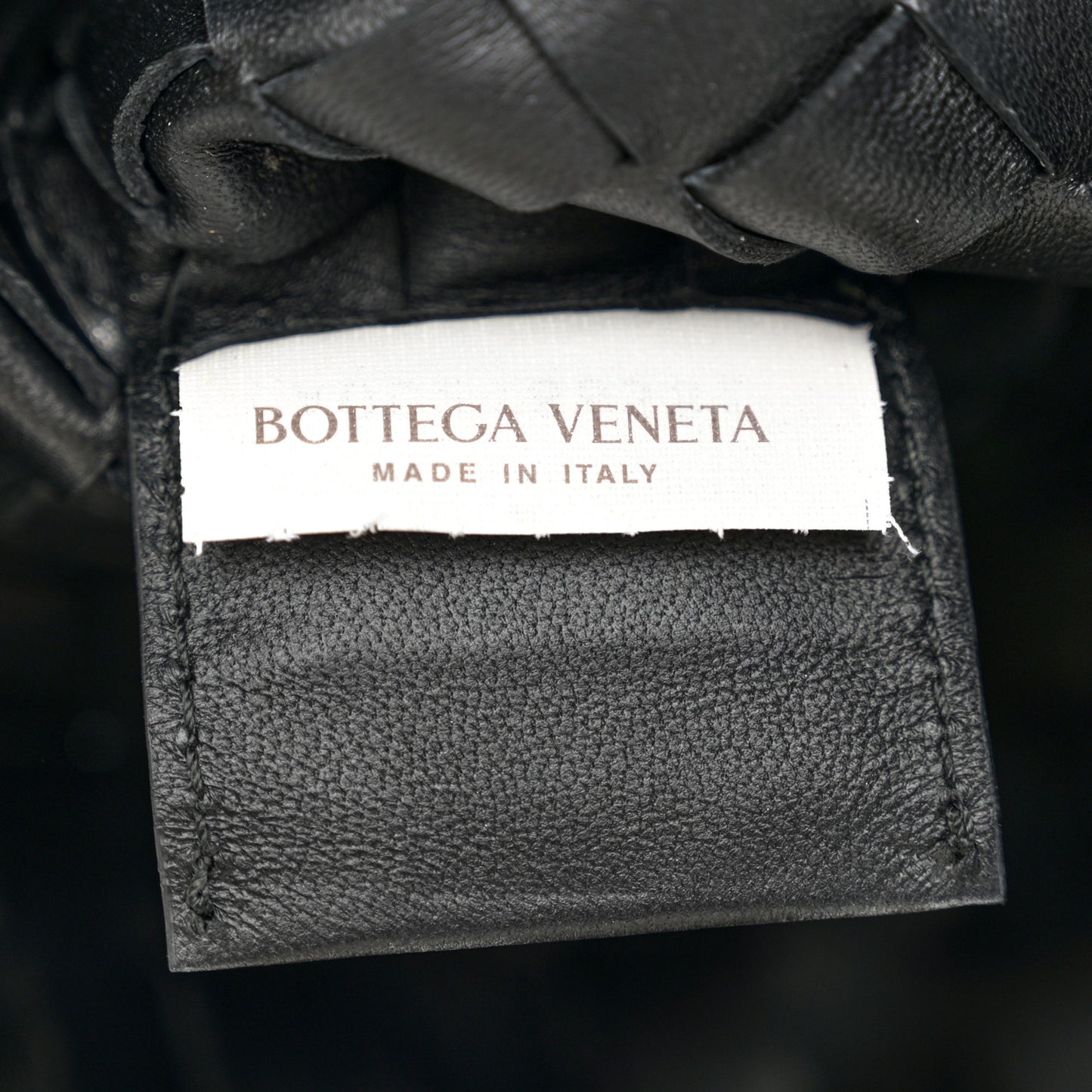 Nappa Intrecciato Sardine Bag Black