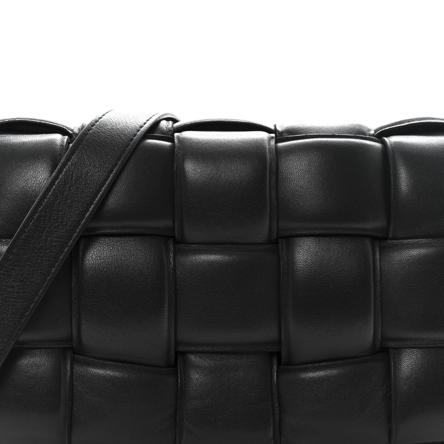 Bottega Veneta Nappa Maxi Intreccio Padded Cassette Crossbody Bag Black 8 of 14