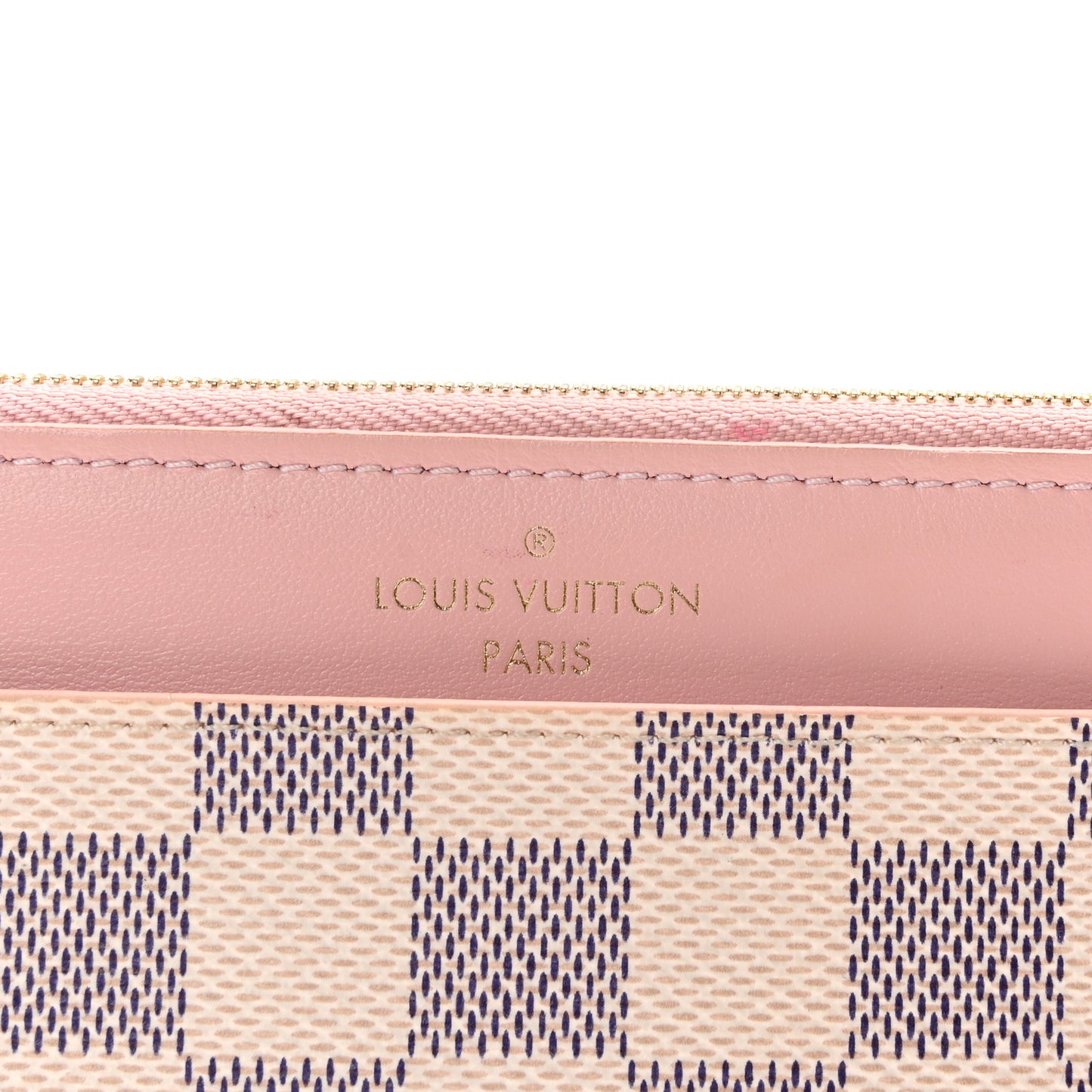 Damier Azur Slim Purse Rose Ballerine