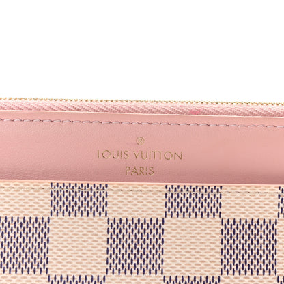 Louis Vuitton Damier Azur Slim Purse Rose Ballerine 6 of 7