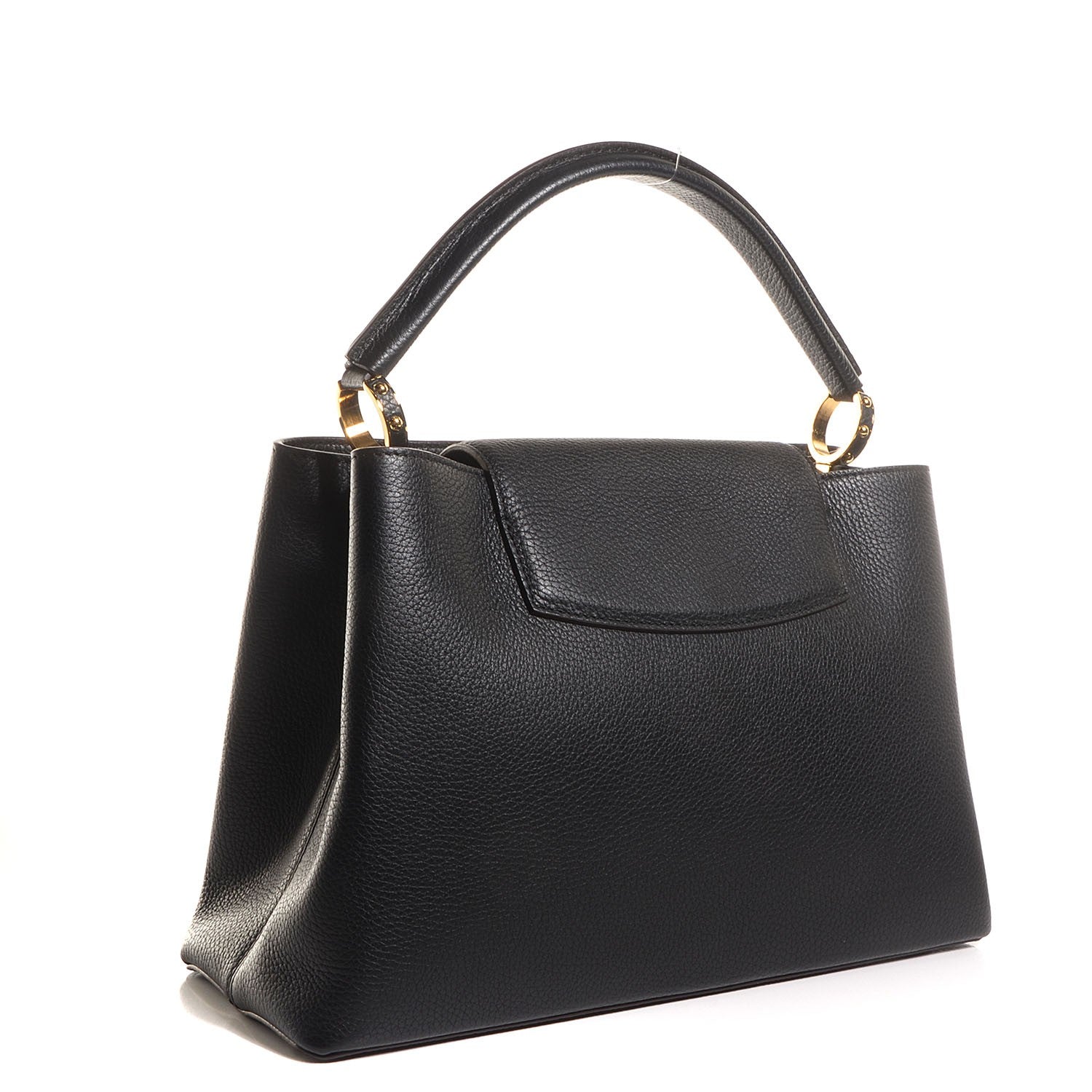 Louis Vuitton Taurillon Capucines MM Black 3 of 8