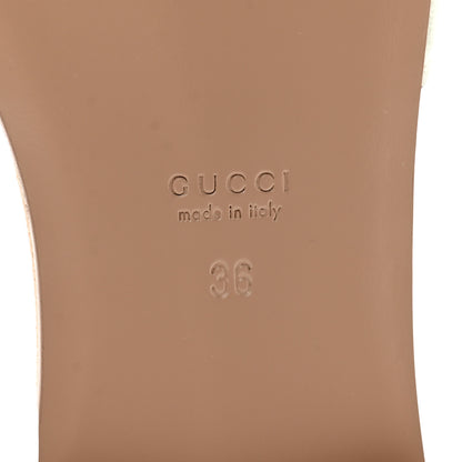 Gucci Kid Scamosciato Interlocking G Cut Out Slide Sandals 36 Pale Green 7 of 10