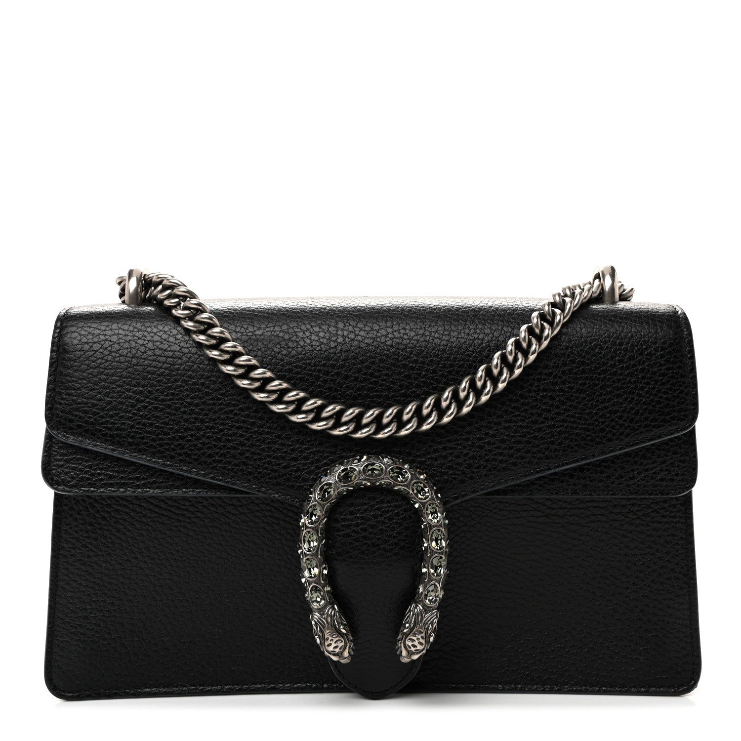 Gucci Pebbled Calfskin Small Dionysus Shoulder Bag Black 1 of 13