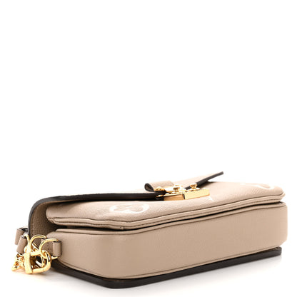 Louis Vuitton Empreinte Monogram Giant Pochette Metis East West Tourterelle Creme 4 of 9